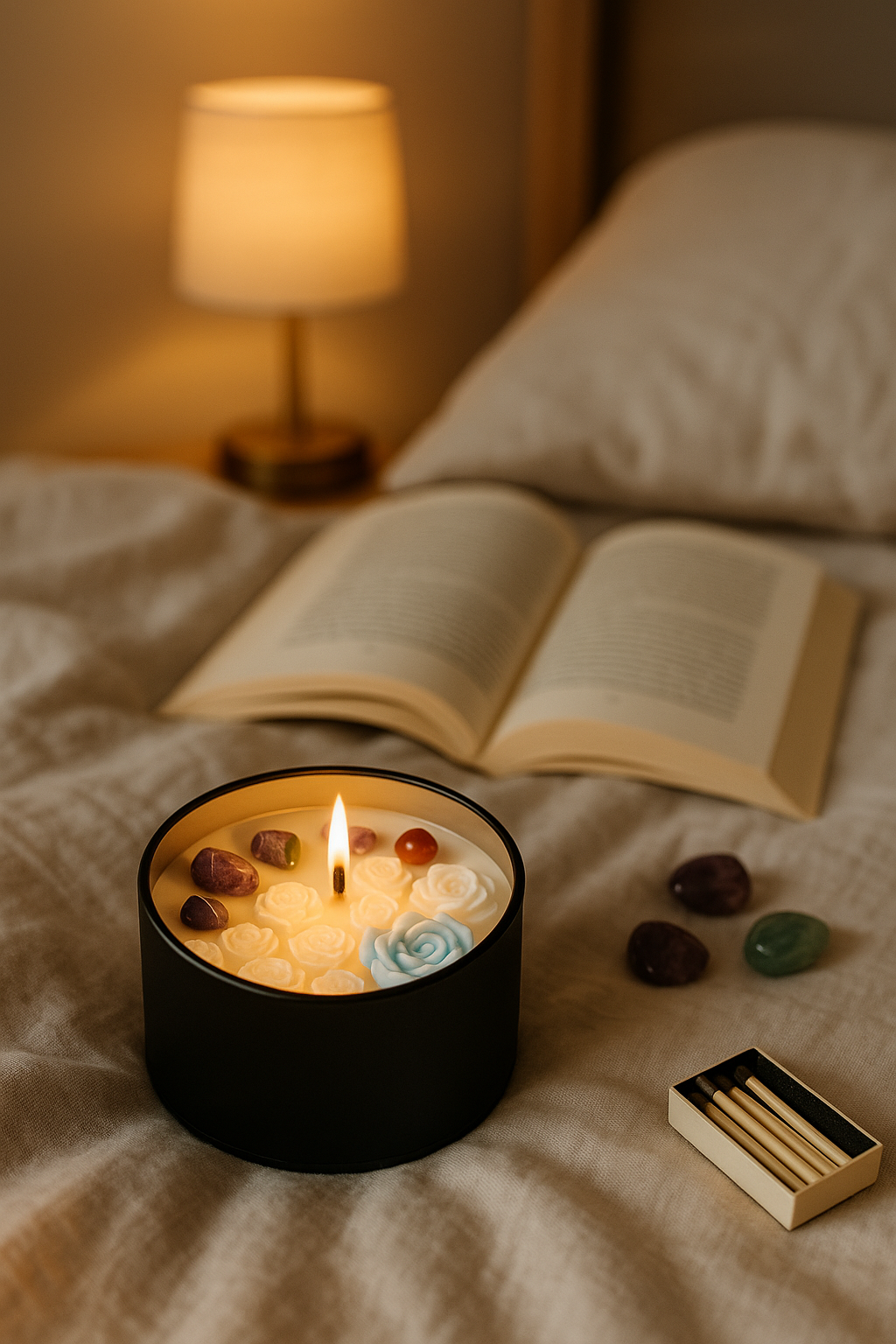 Manifestation Candle – Crystal Energy Edition