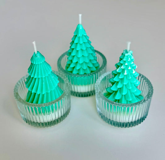 Mini Christmas Tree Candle (Single Piece)